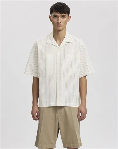 ANNARR - ANRRex Stripes Skjorte - Egret/Multi